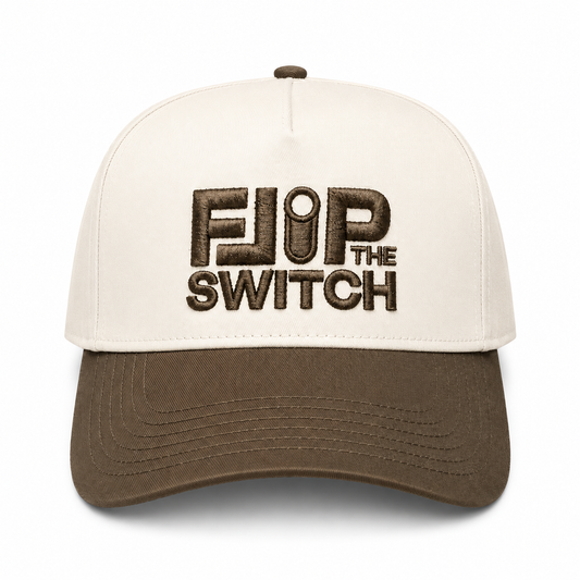 Flip the Switch Two Tone Hat Natural/Walnut