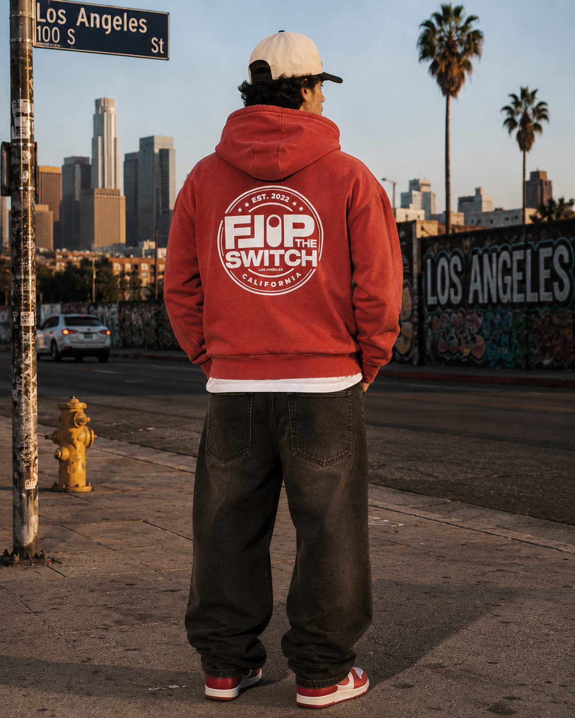 Flip The Switch Full Red Zip Up Hoodie